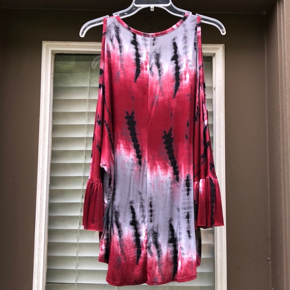 Boho Bell Sleeve Tie Dye Top - Picture 5 of 5